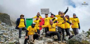 Pasajeros Inkayni en el Abra Salkantay