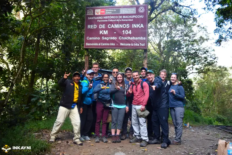 Kilometer 104, Chachabamba (starting point of the short Inca Trail).