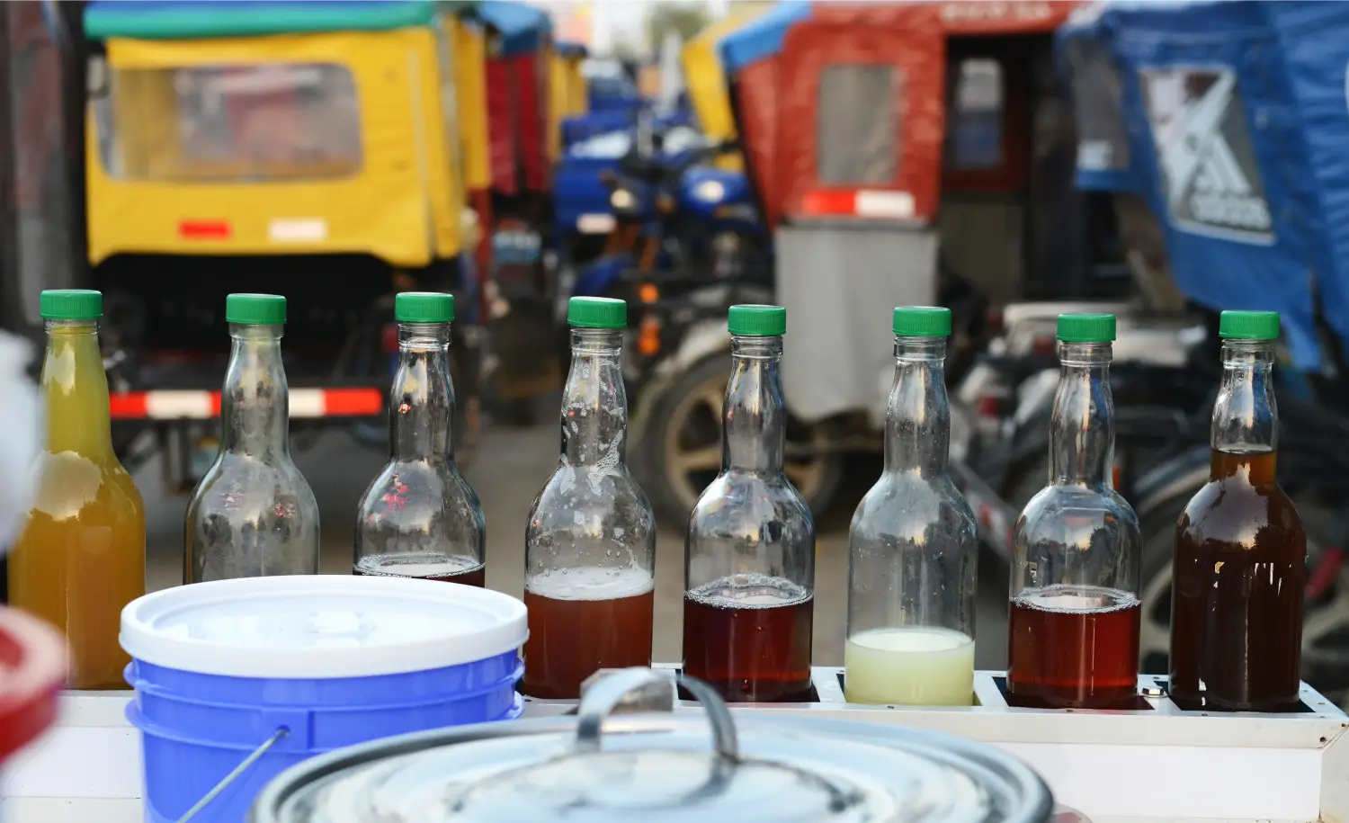 Emoliente, a traditional Peruvian drink consumed in the morning or evening.