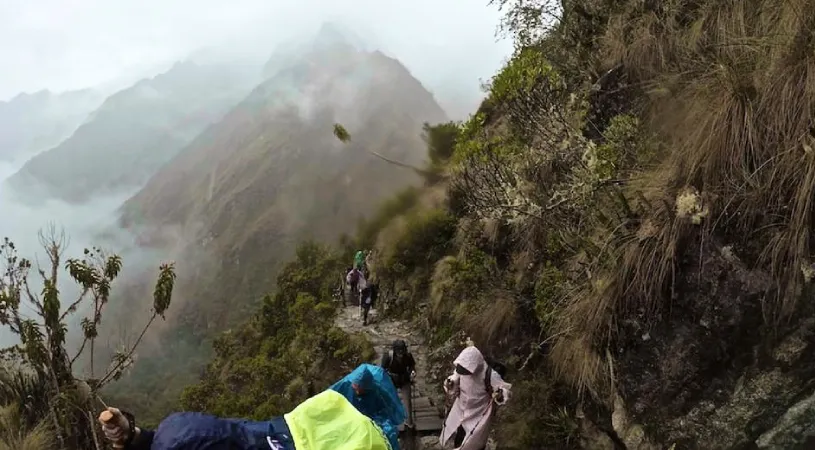 Inca Trail in rainy season