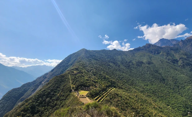 Paisaje con la primera vista de Choquequirao