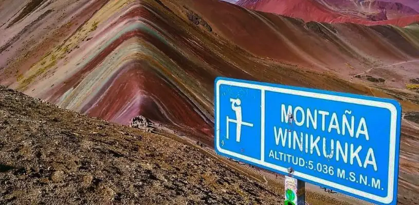 Altitude of Rainbow Mountain