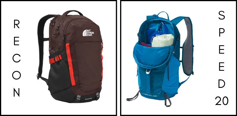 The North Face backpacks resistant for trekking