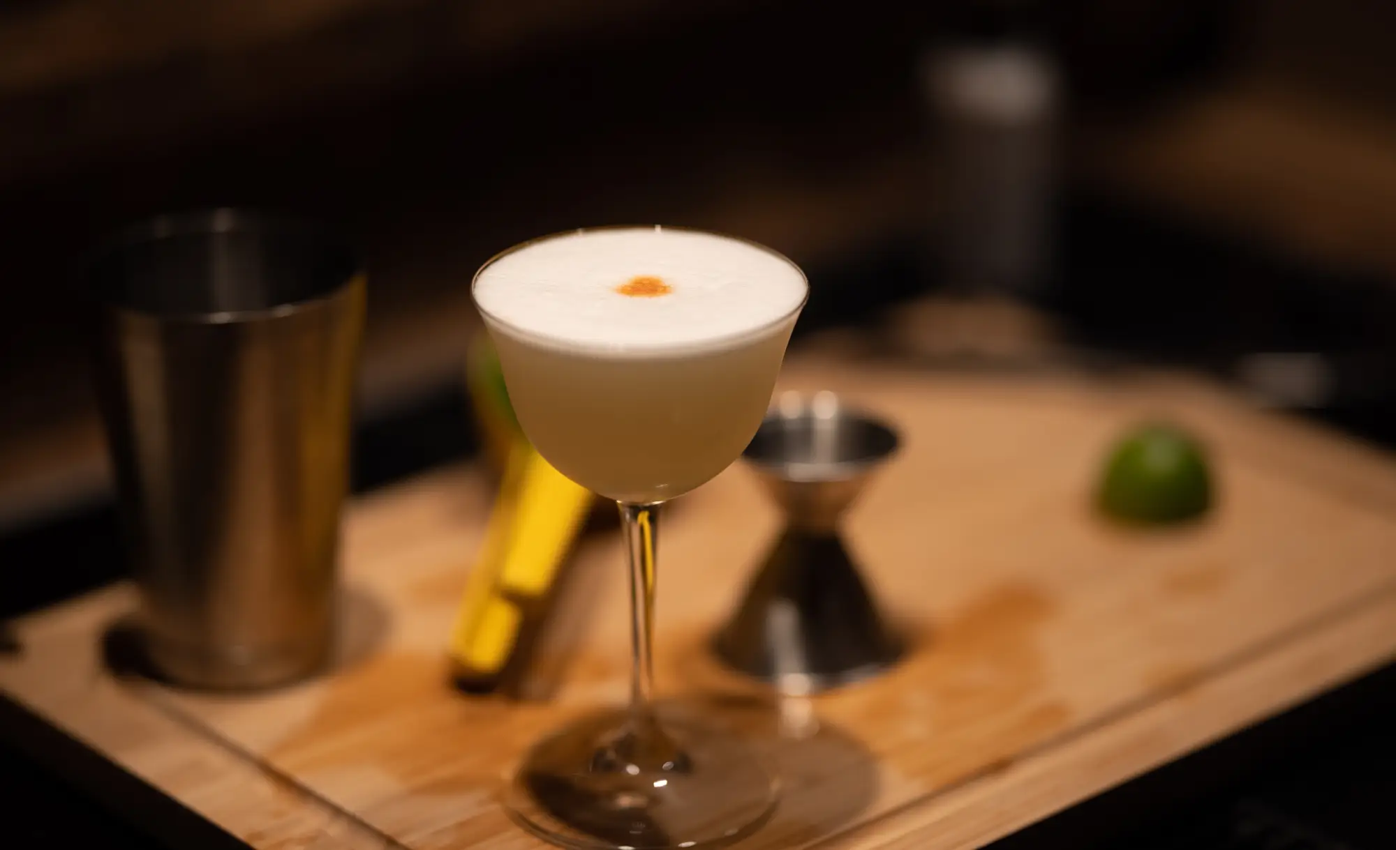 The Peruvian Pisco Sour cocktail recipe showcases South American culture.