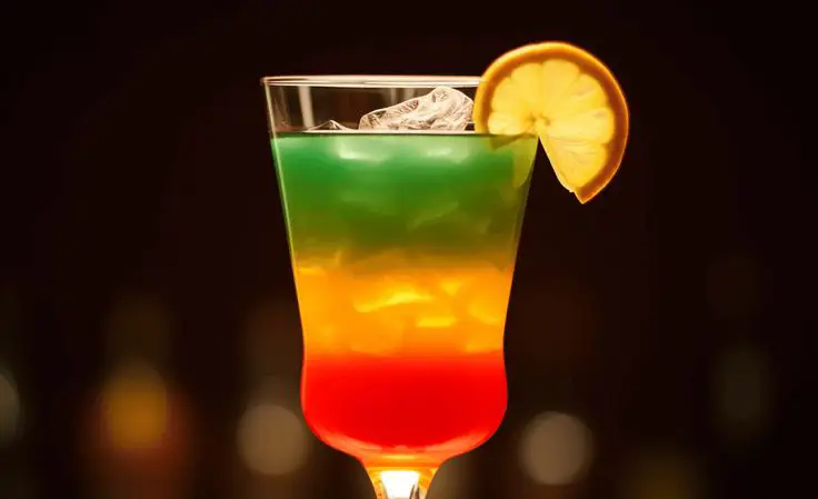Machu Picchu is a refreshing and sweet cocktail from Peru; it fuses pisco, orange juice, grenadine syrup, and mint cream.