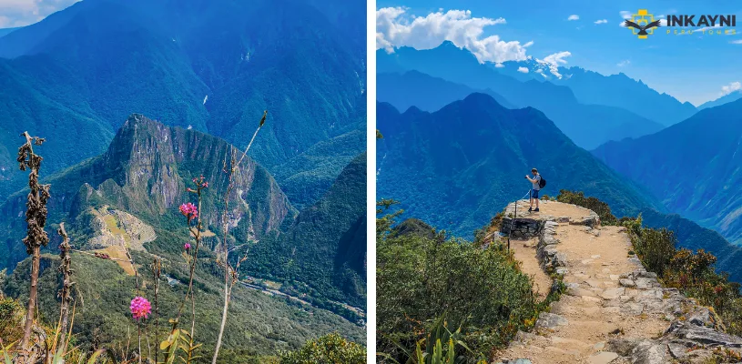 Panoramic views from the summit of Machu Picchu Mountain, Peru