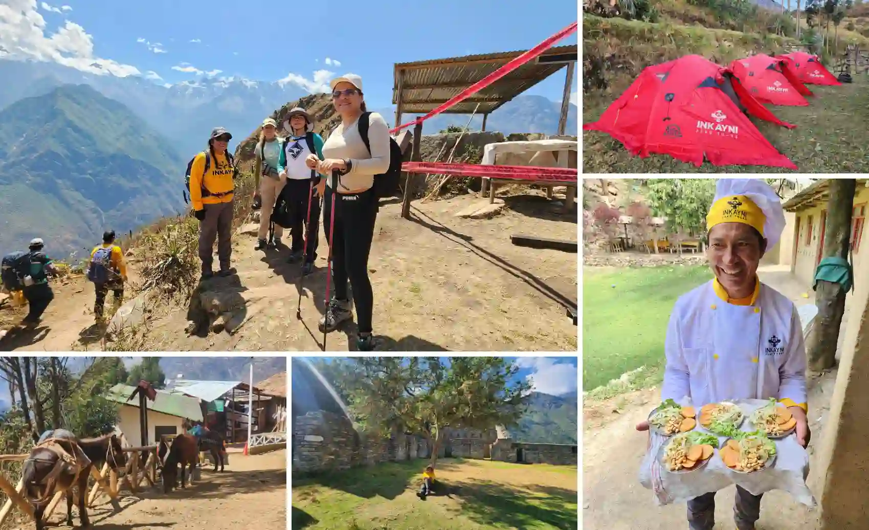 servicios de camping, guiado, arrieros y cocina que incluyen el presupuesto choquequirao trek con agencia de viaje.