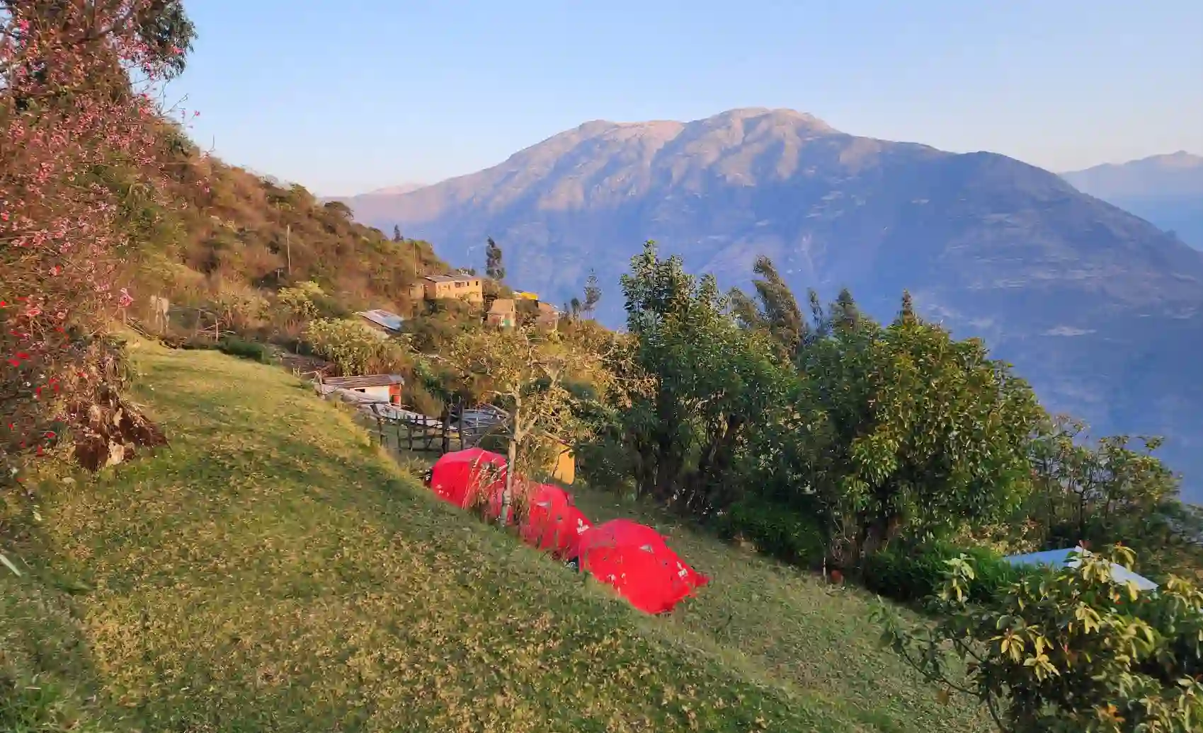Choquequirao Trek Accommodation: Camping area in Marampata