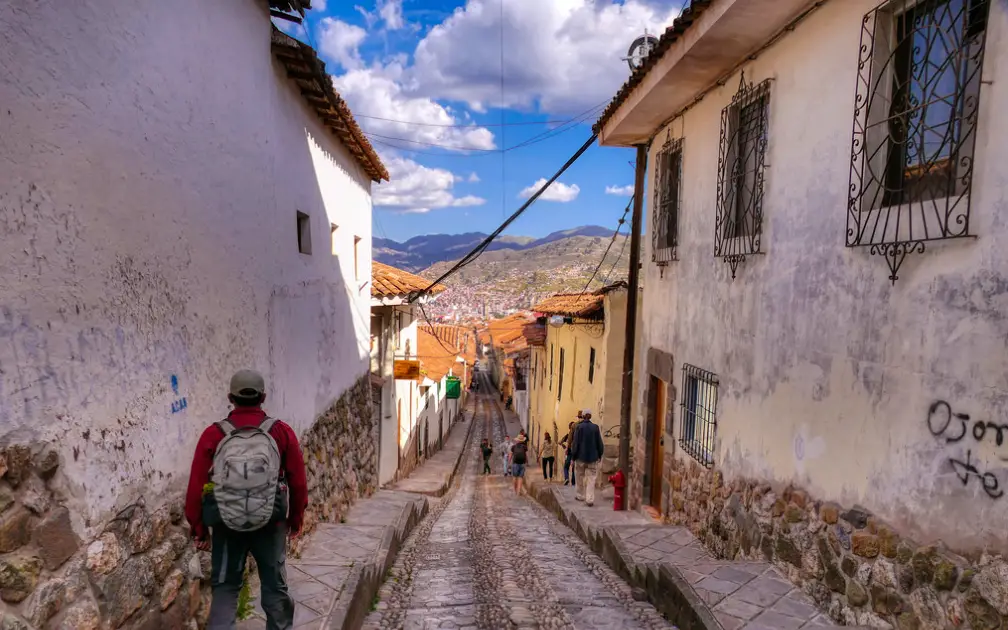 Calles empedradas del centro historico del Cusco. Cómo aclimatarse en Cusco