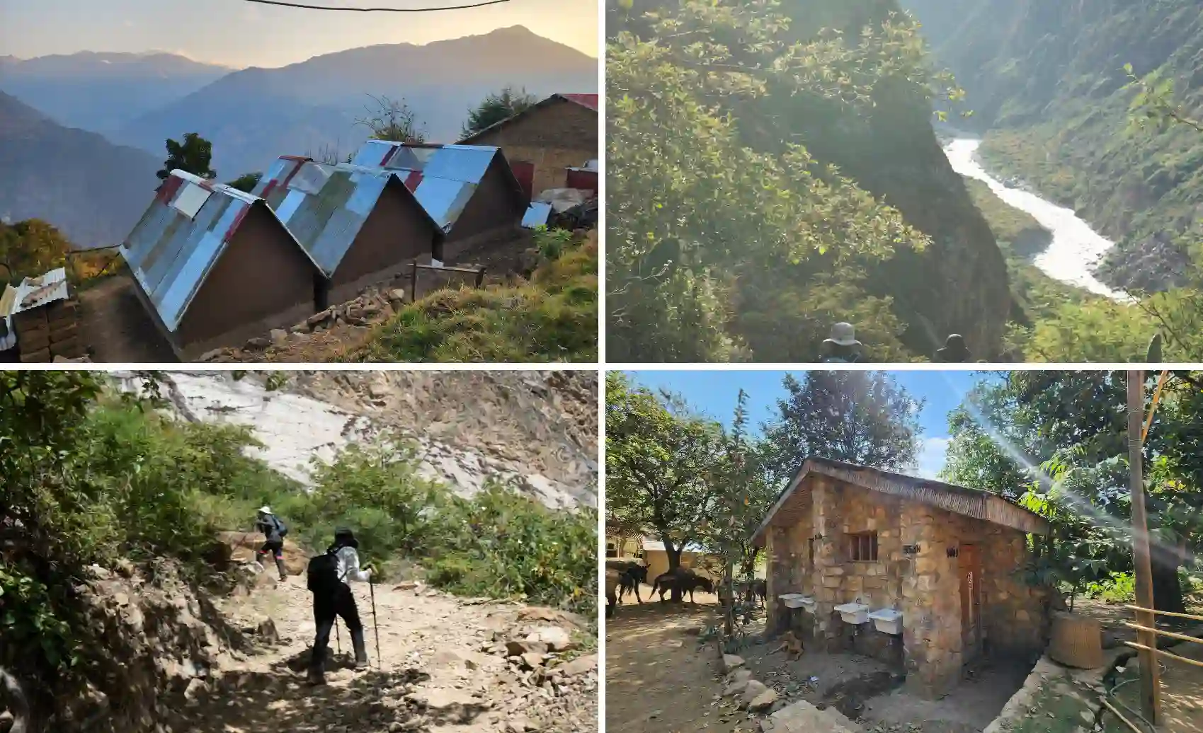 campamentos, paisajes y sendero del día 4 en el choquequirao trek 5 días.