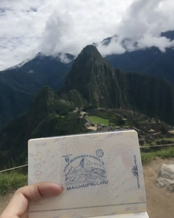 machu picchu desde ee.uu sello en la ciudad imperial 