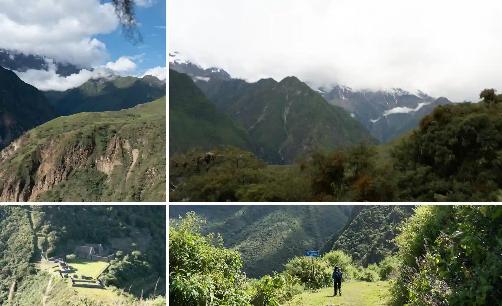 High viewpoints on the Choquequirao Trek with steep Andean ridges and deep green valleys in the Apurimac Canyon