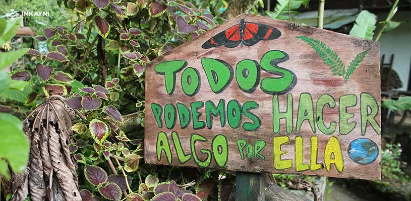 Recorrido por la casa de las mariposas en Machu Picchu.