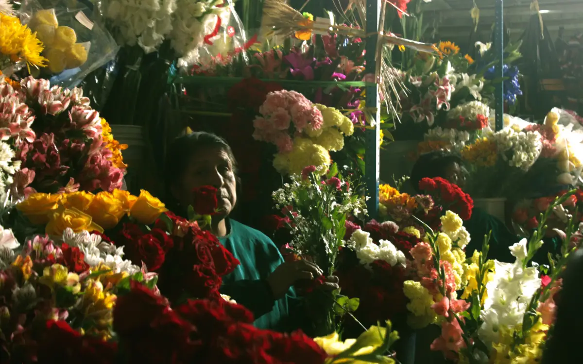 mercados en cusco mercado de san pedro flores florista señora de ojos cansados