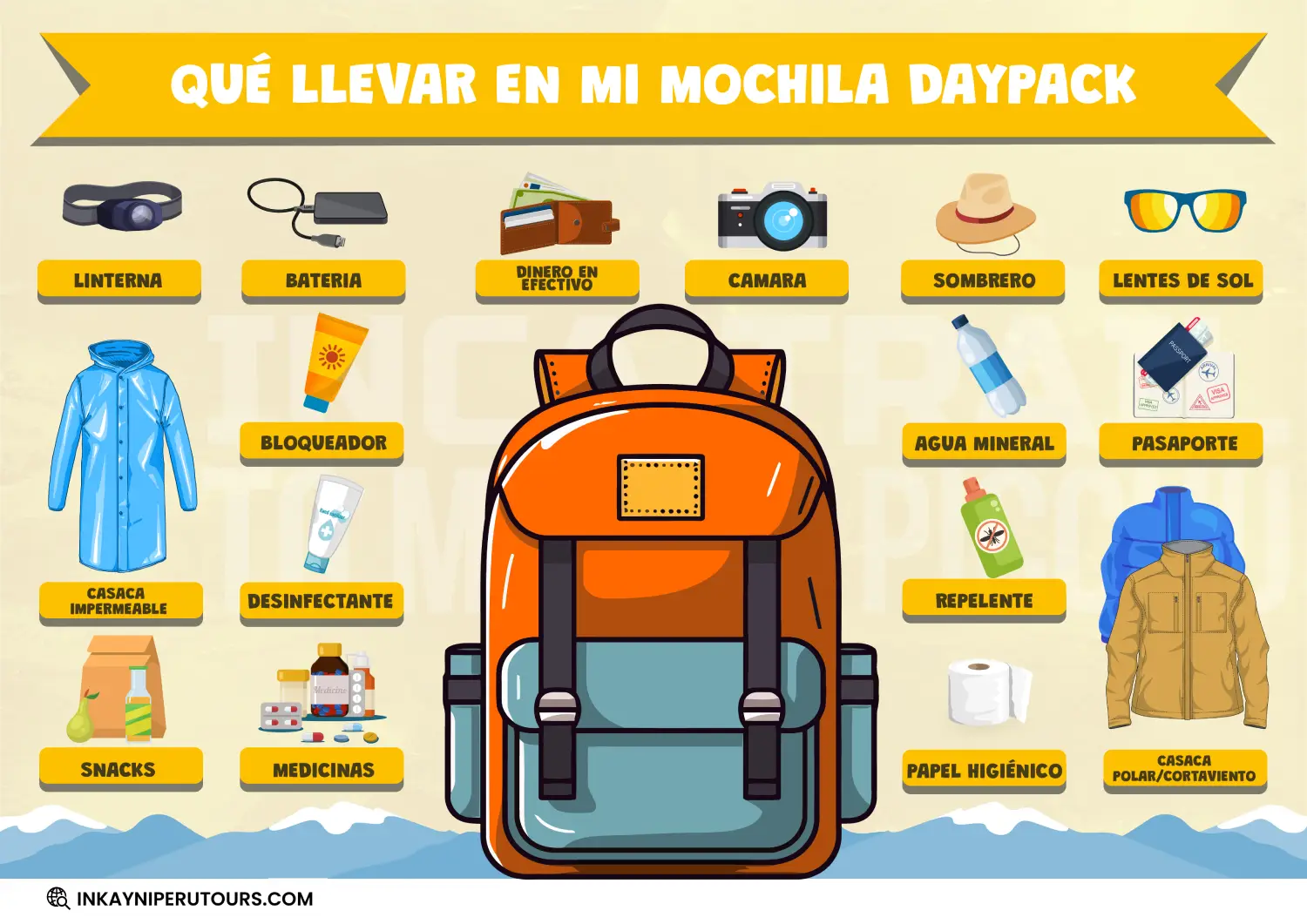 mochila para machu picchu