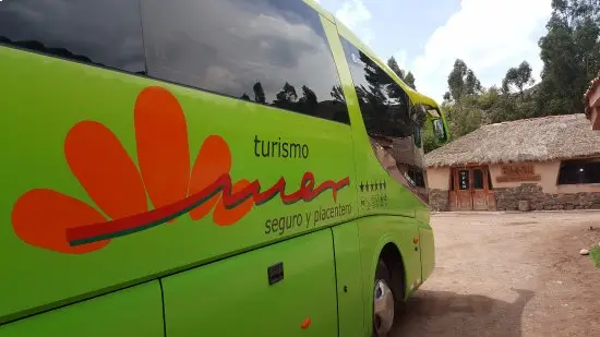 ruta del sol turirmo mer bus verde naranja recorrido viaje cusco puno