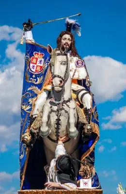 Santiago Apostol, in the middle of a procession
