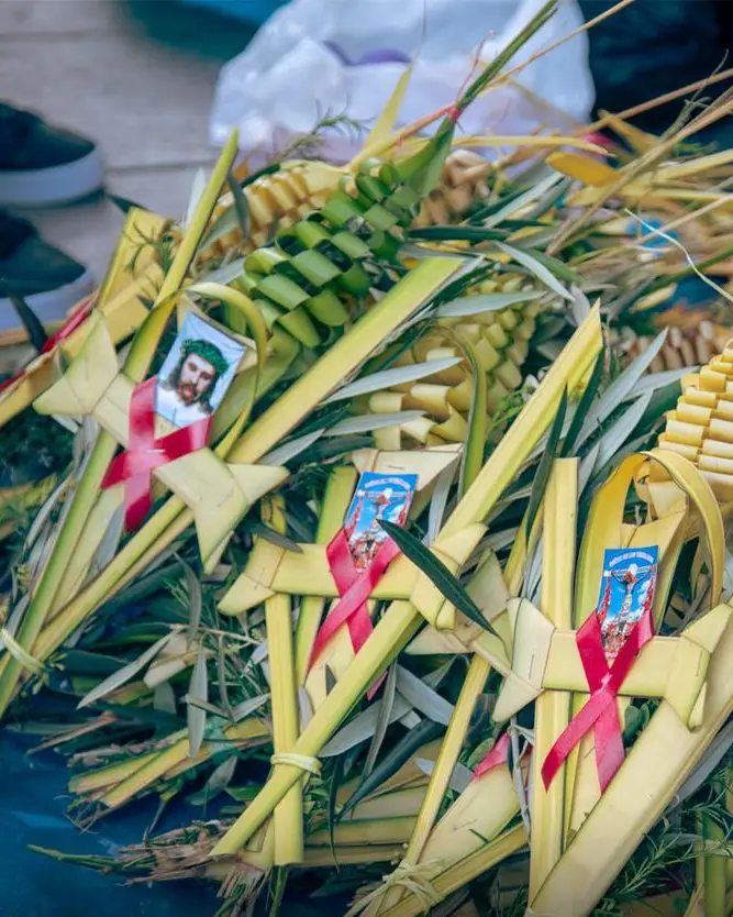 holy week in peru palm sunday easter sunday palms image of jesus procession