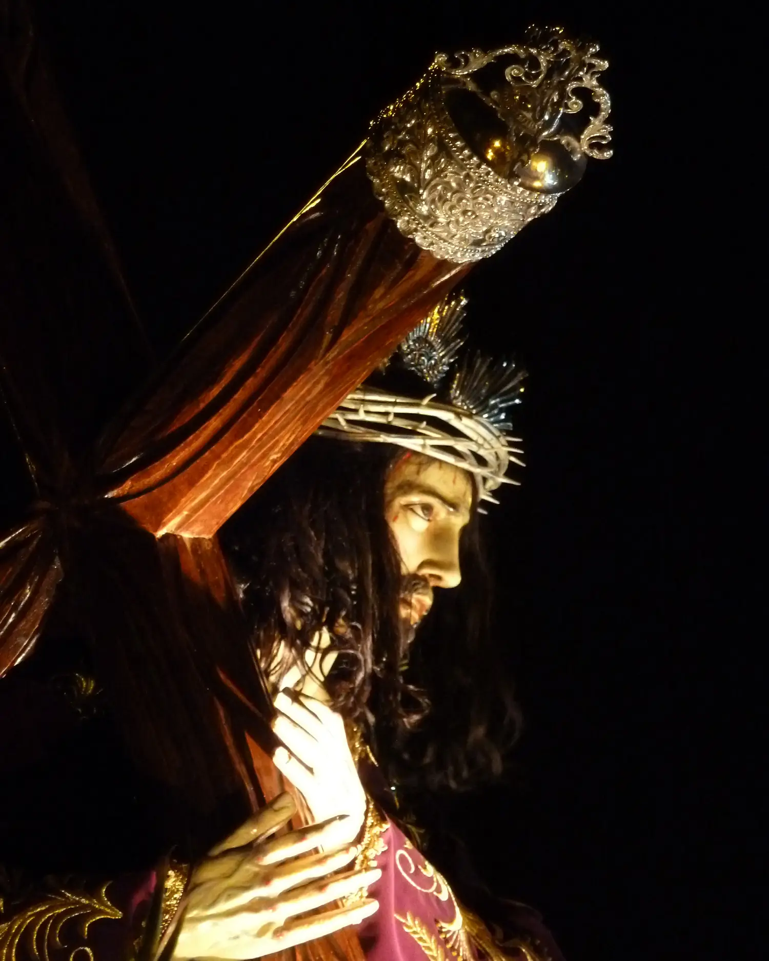 holy week in peru crucified christ saturday of sorrows night