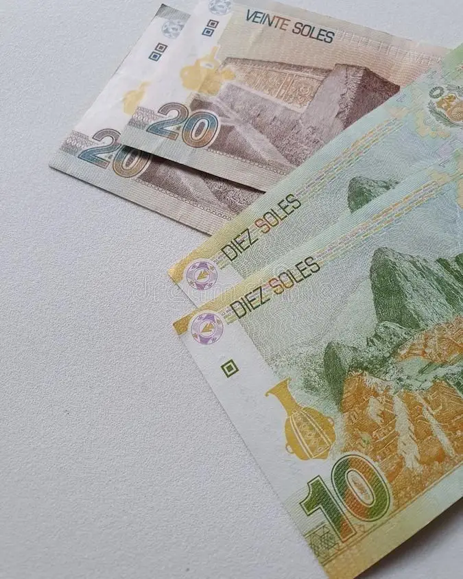 credit cards in peru peruvian bills quantity cost amount money