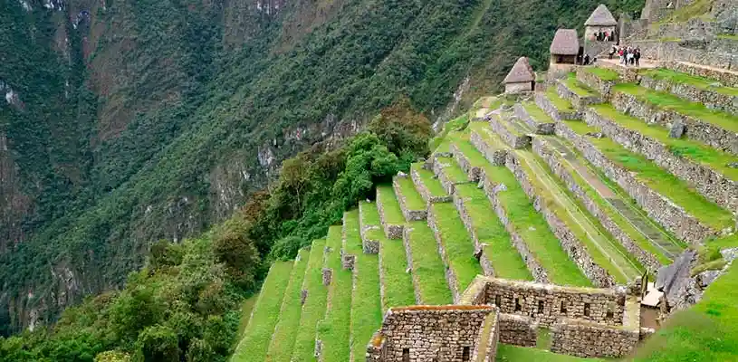 Hermosas terrazas en Machu Picchu