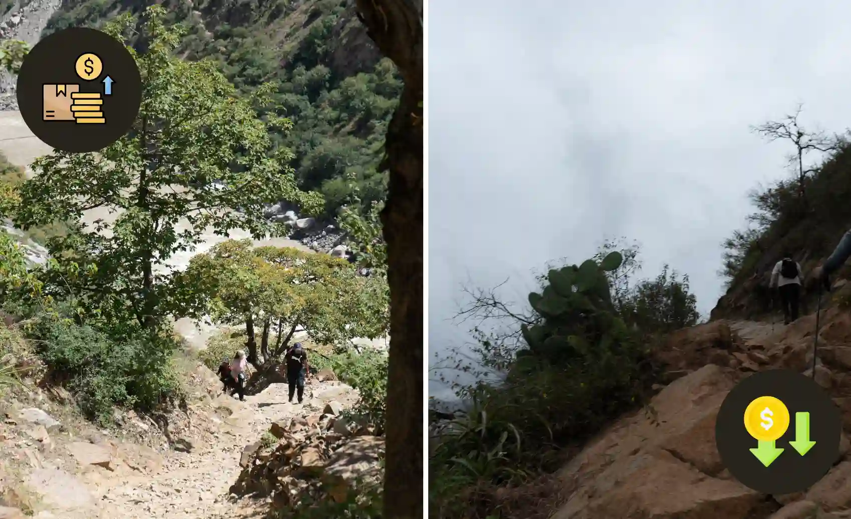 diferencias de presupuesto para choquequirao trek durante la temporada seca y la temporada de lluvias.