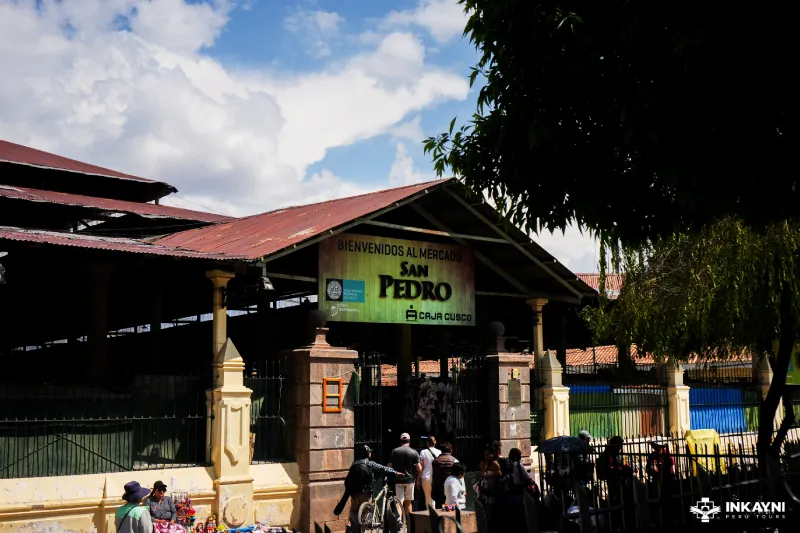 Main Entrance to San Pedro Market – Markets in Cusco Tour (Inkayni Peru Tours)